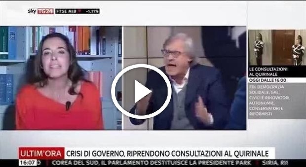 "MI STAI SUL C***O, ODIO I CRETINI". RISSA IN DIRETTA TV SGARBI-RONZULLI