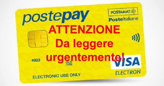 Se avete una PostPay state attenti alla truffa che sta colpendo moltissimi italiani. Non dovete...