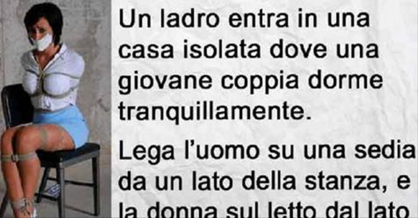 Una coppia sta dormendo, quando in casa entra uno sconosciuto che li lega entrambi. Poi...