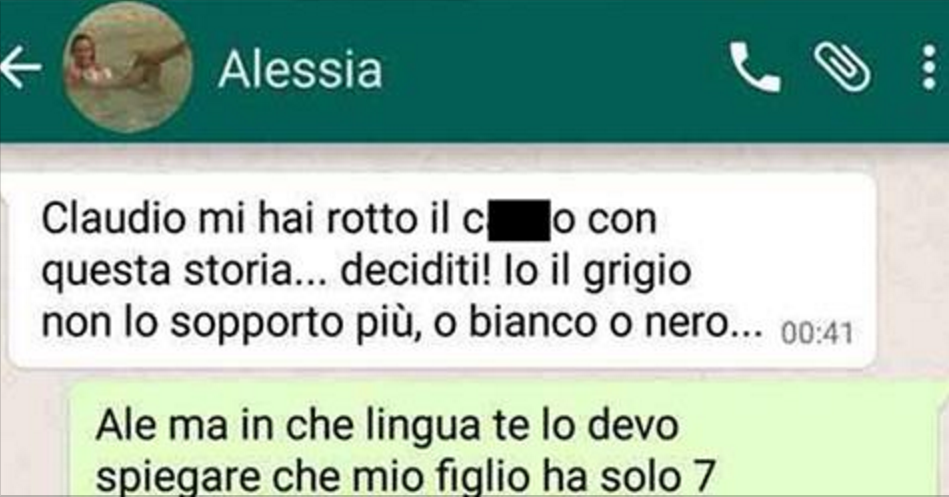 L'amante dà l'ultimatum: "O me o tua moglie". La risposta di lui la zittisce in un attimo