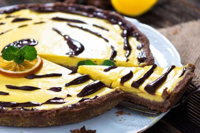 Crostata al cacao con crema all'arancia - Fidelity Cucina