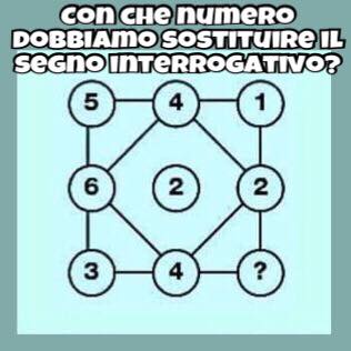 QUIZ: Con Quale Numero Dobbiamo Sostituire Il Segno Interrogativo? - QUIZ ITALIA