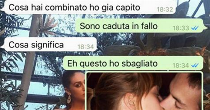 La fidanzata confessa: "Sono caduta in fallo". Ma la conversazione prende una piega inaspettata