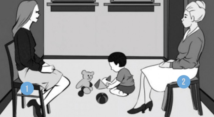 Sfida visiva: Qual è secondo voi la vera madre del bambino?