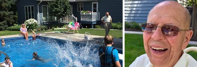 Skip.Li | A 94 anni costruisce piscina in giardino. Il motivo commuove il web | Newslandia