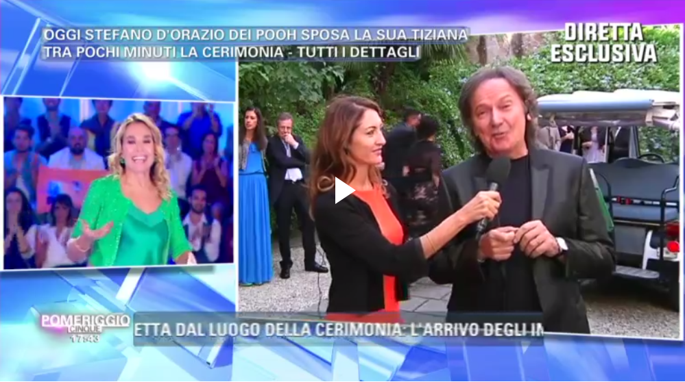 Vi Siete Persi La Puntata Di Ieri Di Pomeriggio 5? Ecco Come Rivedere La Puntata Con Il Matrimonio Di Stefano D'orazio - Il Blog Di Marco Zuccardi