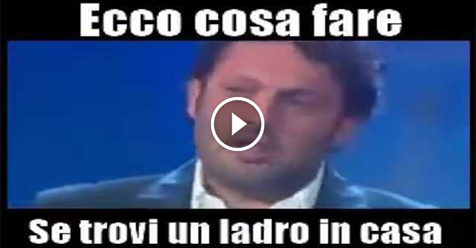 Cosa fare se trovi un ladro in casa? Guardate...