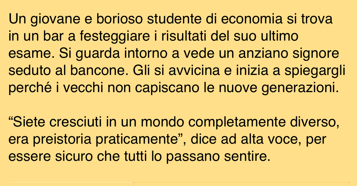 Studente insulta un anziano: la risposta ricevuta mi ha lasciato senza parole: