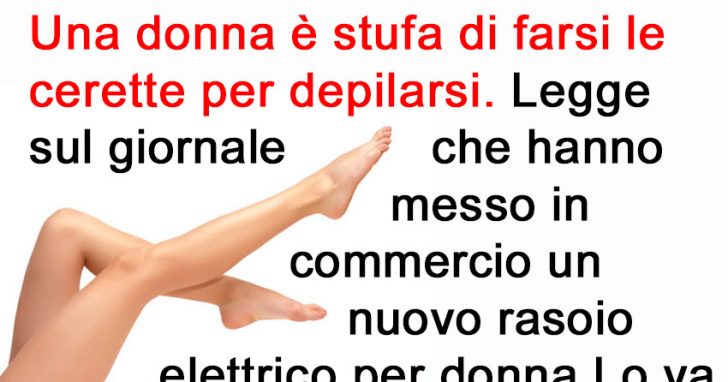 "...dalla testa alla cintola nulla..." [Barzelletta]