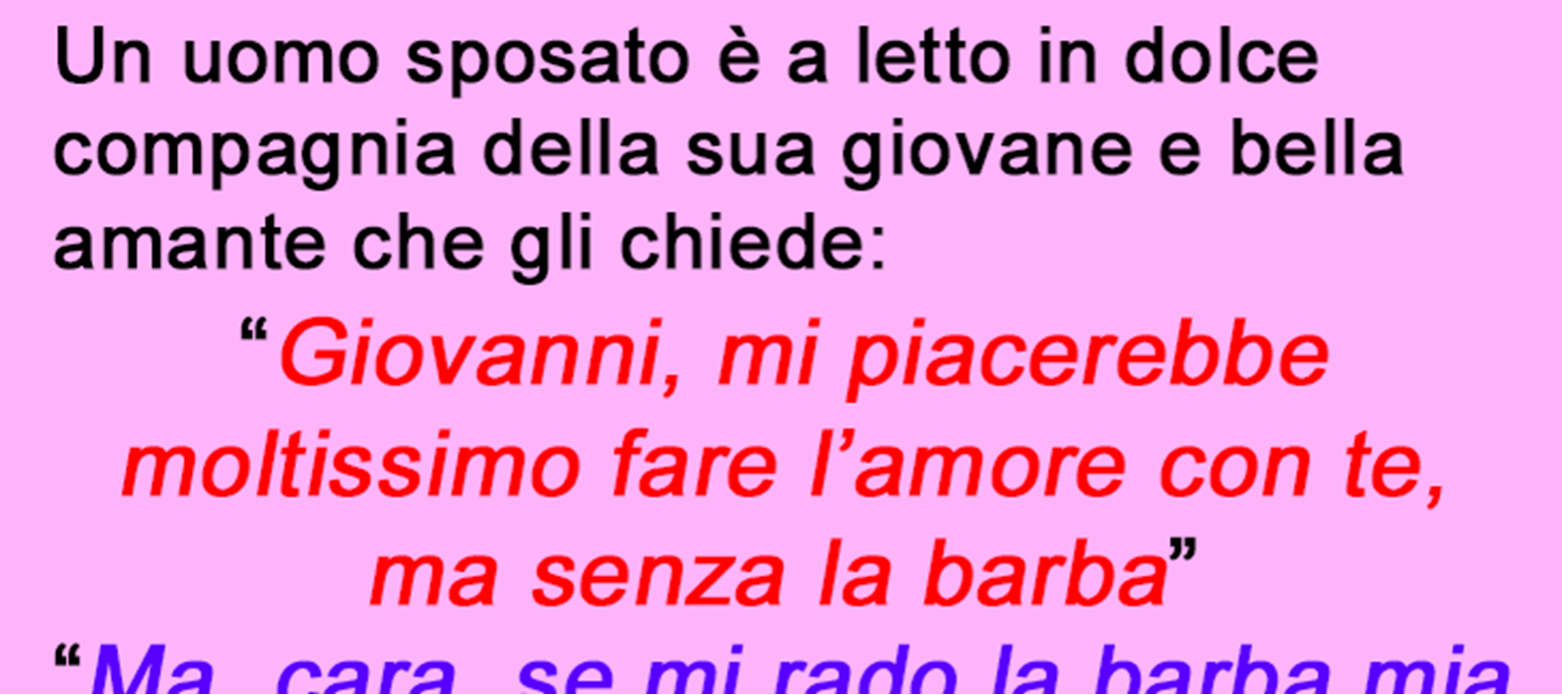L'amante e la barba (Barzelletta)