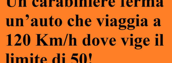 Un carabiniere ferma un'auto... la splendida donna risponde...(Barzelletta)