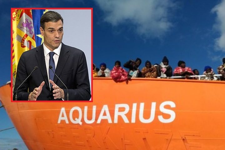 Governo spagnolo: "Tutti i migranti della Acquarius saranno rimpatriati !"- la solidarietà era finta