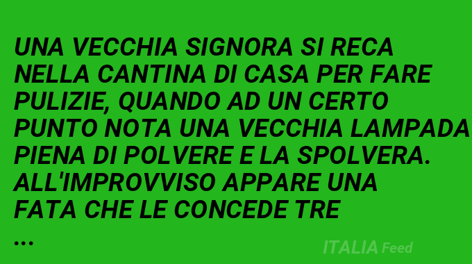 La vecchia lampada...(Barzelletta)