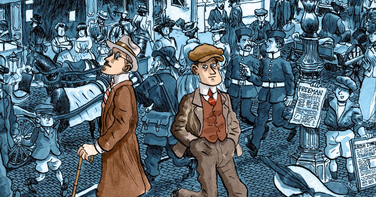 Tuttocartoni: SULLE TRACCE DI JAMES JOYCE ATTRAVERSO DUBLINO, TRIESTE, PARIGI E ZURIGO. UN ROMANZO GRAFICO PER CONOSCERE E APPROFONDIRE UNO DEI GIGANTI DELLA LETTERATURA