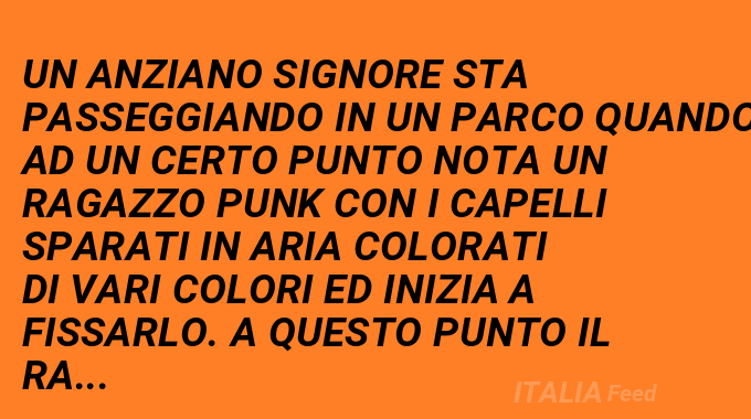 Il ragazzo punk...(Barzelletta)