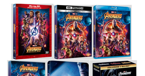 Tuttocartoni: AVENGERS: INFINITY WAR - IN HOME VIDEO DAL 29/8 ANCHE IN 4K