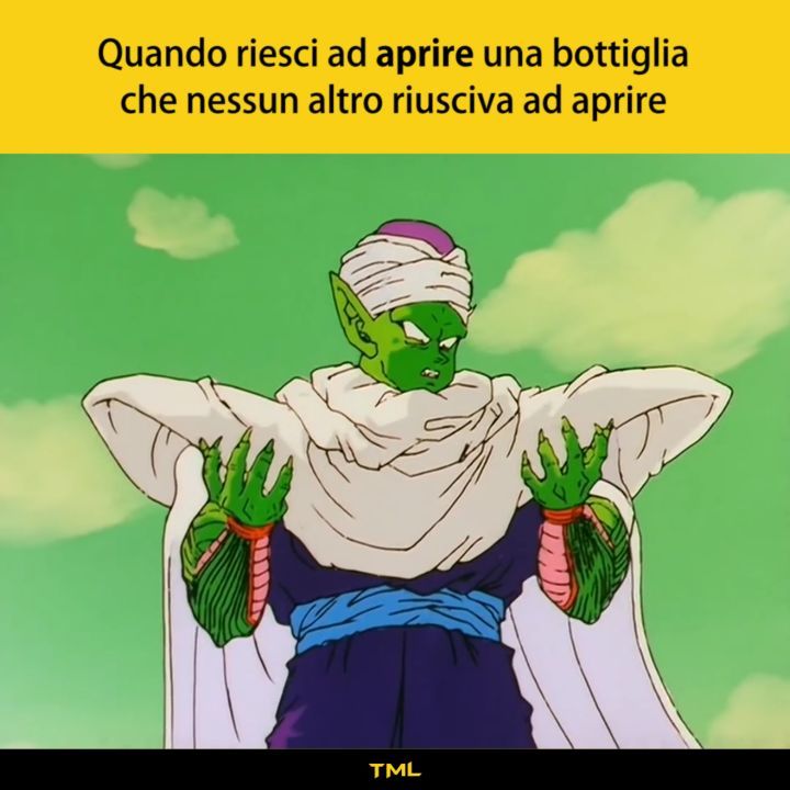 TML on Instagram: “S t r a b i l i a n t e #tmlplanet #forza #bottiglia #barattolo #cucina #muscoli #dragonball #junior #piccolo”