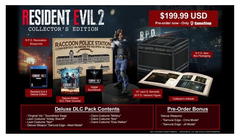 Dopo le versioni giapponesi e americane, Capcom ha svelato ance l'edizione da collezione europea dell'atteso remake di Resident Evil 2 | Il Blog Di Marco Zuccardi