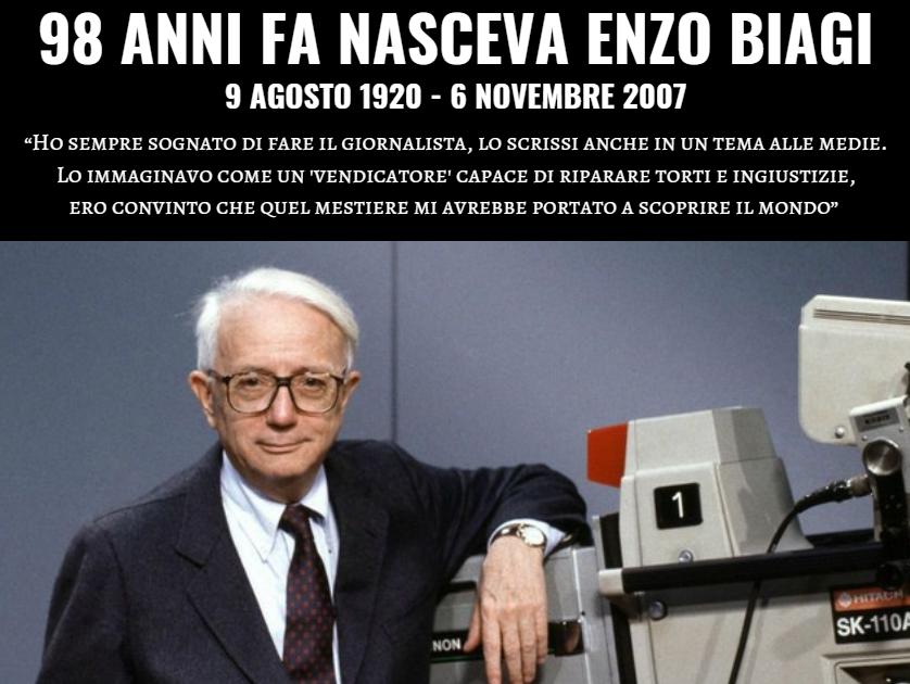 98 ANNI FA NASCEVA ENZO BIAGI - 9 AGOSTO 1920 | Il Blog Di Marco Zuccardi