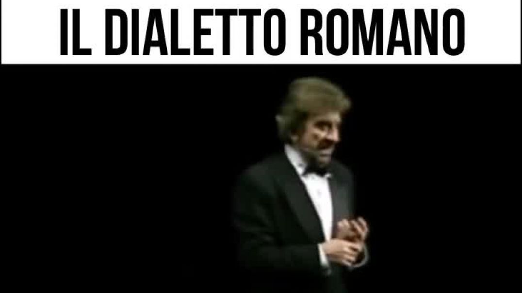 Gigi Proietti e il dialetto romano