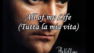 Phil Collins - All of my Life - Traduzione in italiano