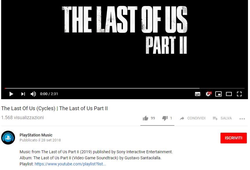 The Last of Us Part II uscirà nel 2019 secondo PlayStation Music | marcozuccardi.it