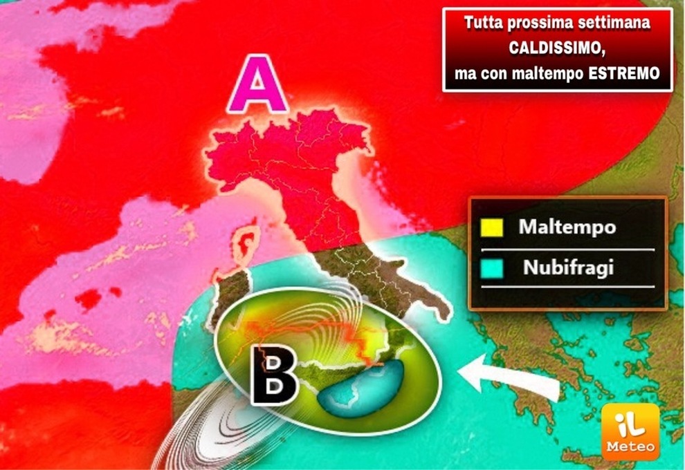 Meteo, ondata di maltempo in arrivo. L'allerta della Protezione Civile: «Rischio alluvioni» | CRONACHE - LEGGO.it