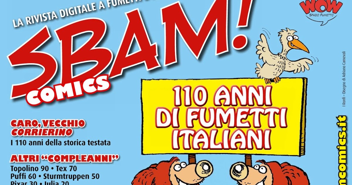 Tuttocartoni: È uscito il numero 42 di SBAM! COMICS