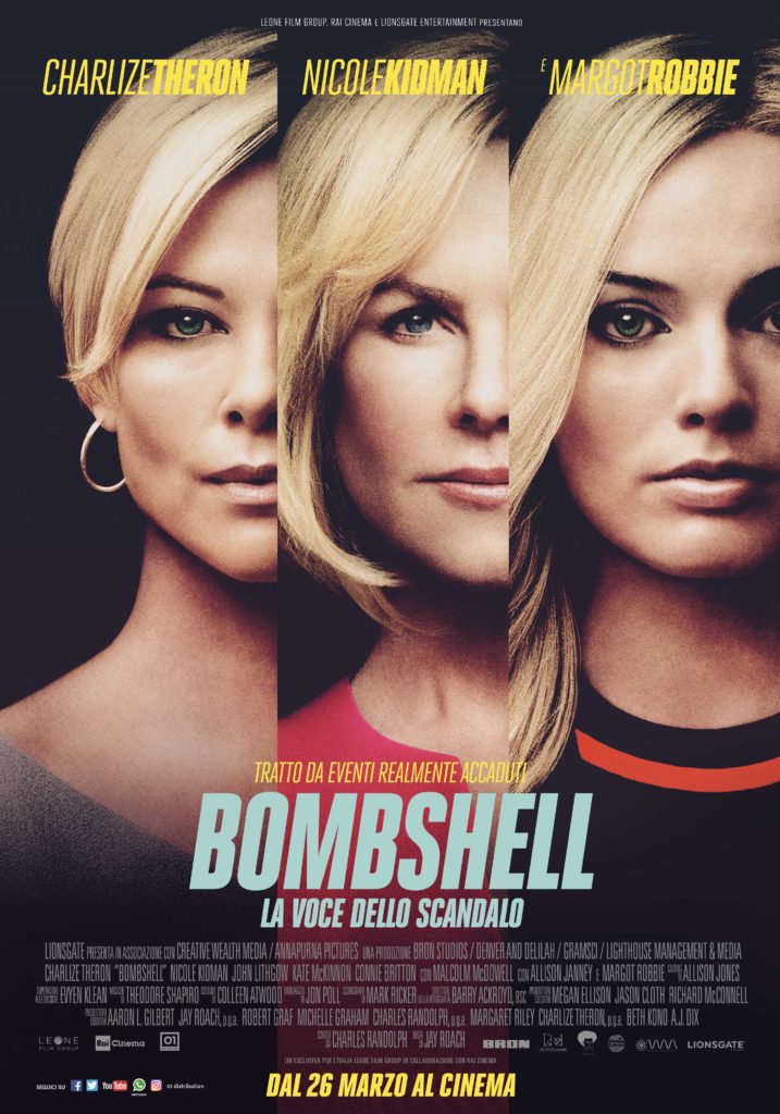 "Bombshell" con Charlize Theron, Nicole Kidman e Margot Robbie sarà il film d'apertura del BIF&ST - Satyrnet.it