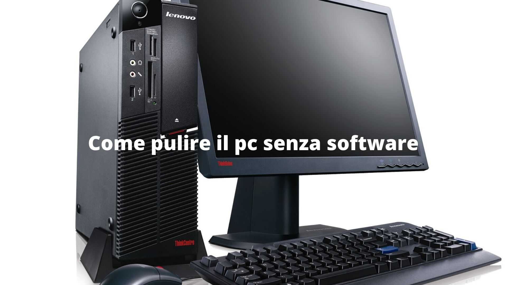 Come pulire il pc senza software | Reverse Crucifix KM