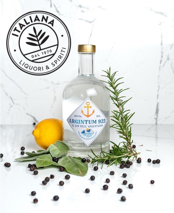 ArGINtum 925, il gin dellArgentario, entra nel catalogo di Italiana Liquori e Spiriti