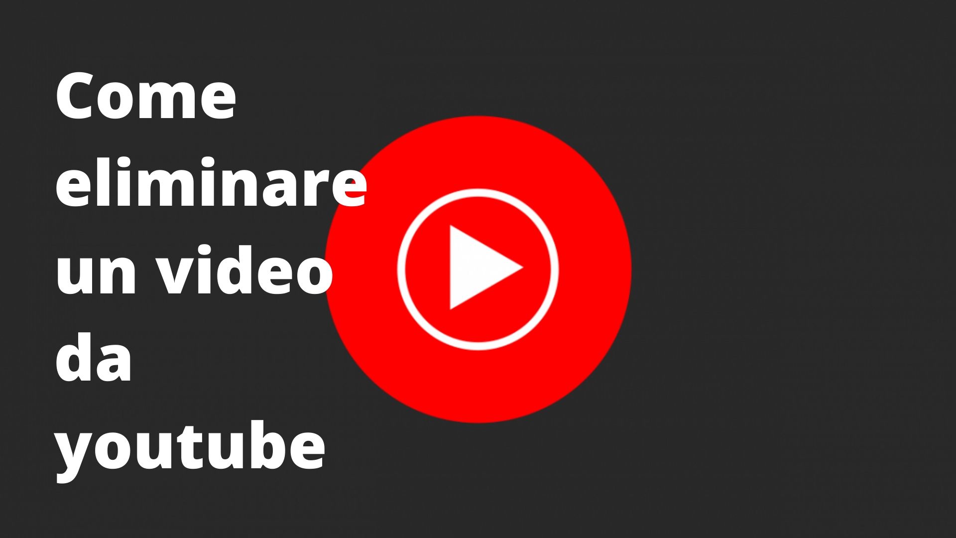 Come eliminare un video da youtube | Reverse Crucifix KM