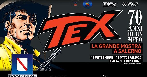 Tuttocartoni: COMICON EXTRA - TEX. 70 ANNI DI UN MITO | 18 settembre 2020 - 18 ottobre 2020 - Palazzo Fruscione, Salerno