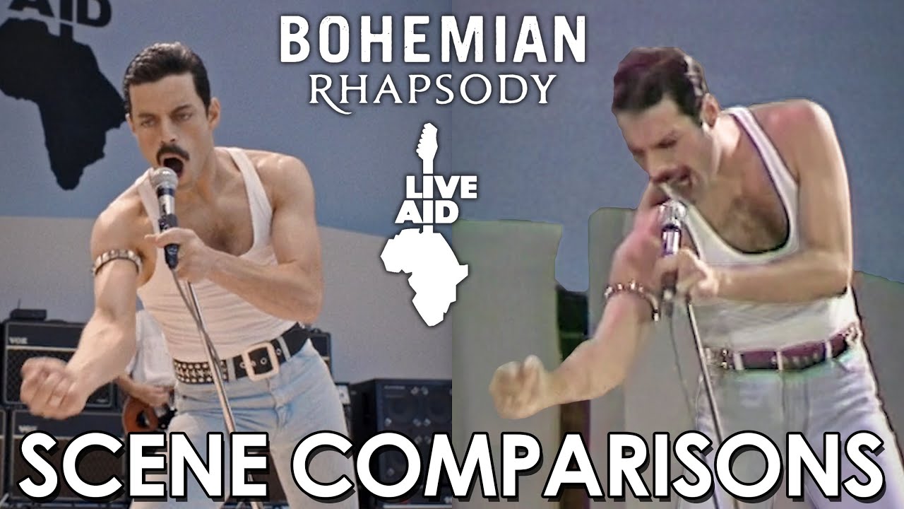 Live Aid | Bohemian Rhapsody (2018) - scene comparisons