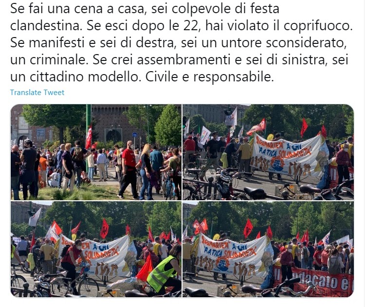 L'URLO: 25 aprile, scene di ordinario assembramento, ma va tutto bene