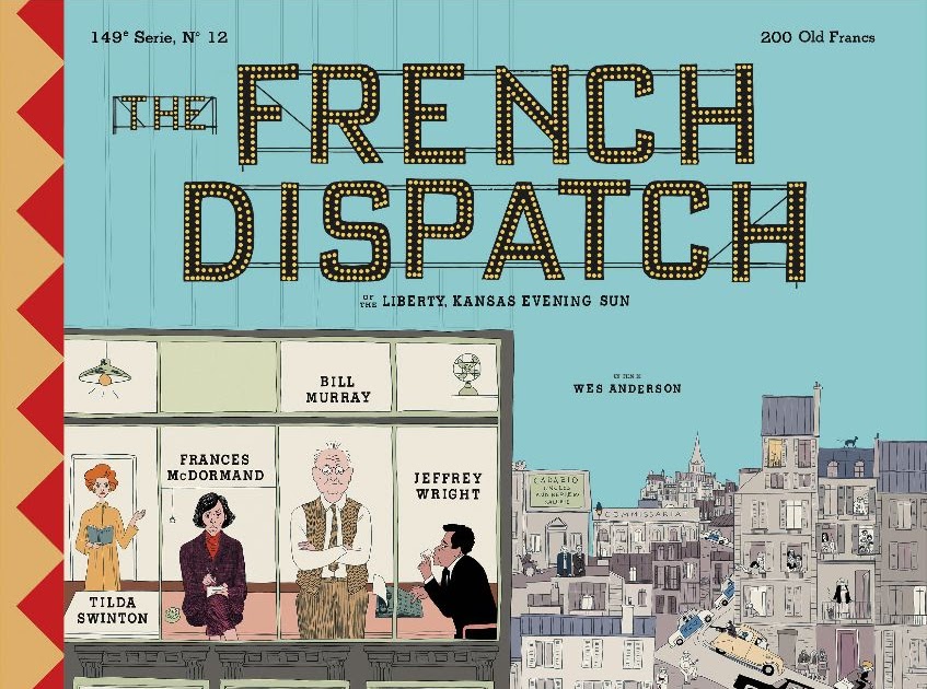 Tuttocartoni: The French Dispatch  arriva l'11 novembre solo al cinema