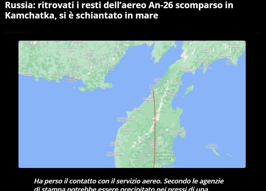 L'URLO: Aereo Antonov precipita in mare, morti i 28 passeggeri