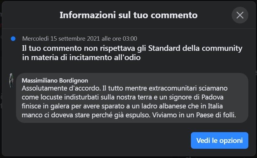 L'URLO: Odio e cinismo, finisce la mia ennesima 'incarcerazione' su Facebook