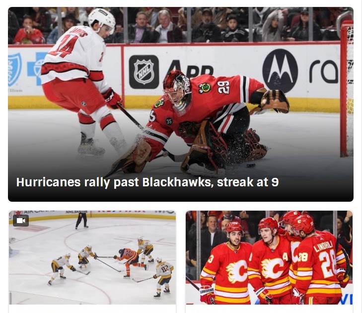 L'URLO: NHL: i Carolina Hurricanes suonano la 'nona'