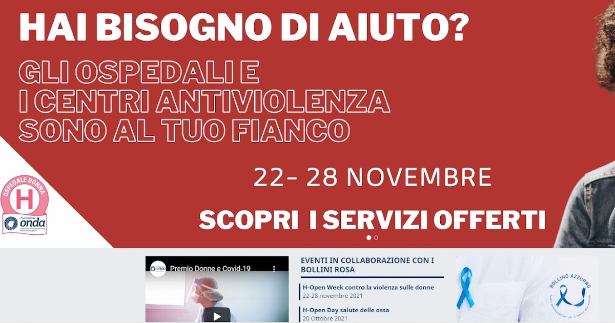 L'URLO: Violenza sulle donne: fino al 28 novembre porte aperte nelle strutture con i Bollini Rosa