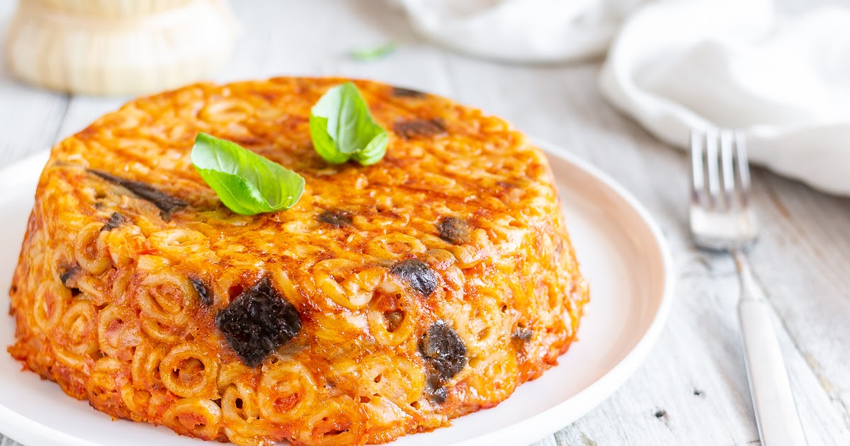 Timballo di pasta con melanzane