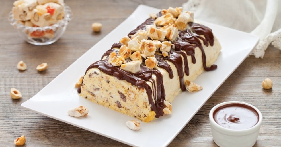 Semifreddo al torrone & amarena