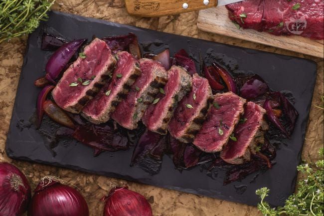 Tagliata con frutta agrodolce - Blog di Mani in Cucina