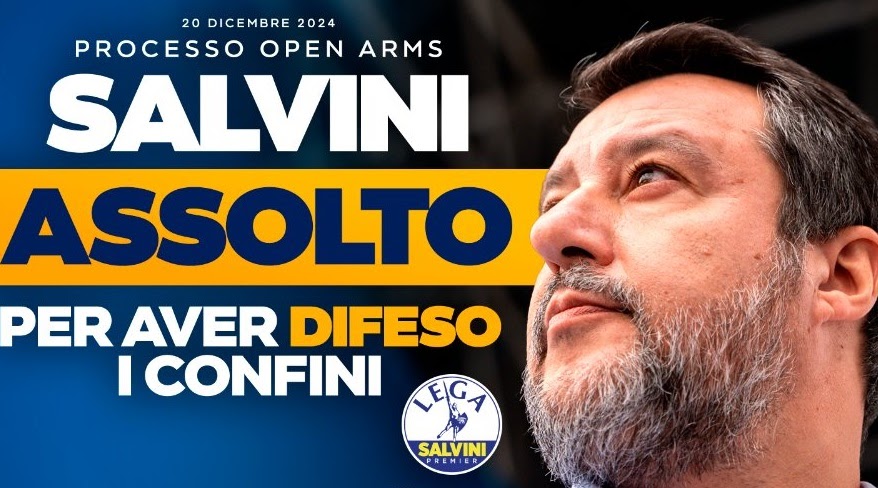 L'URLO: Salvini assolto, il mondo gira dalla parte giusta