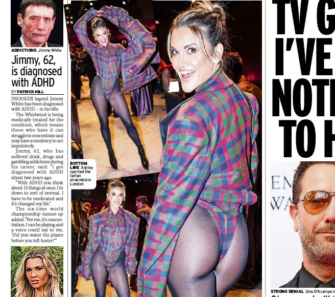 L'URLO: Ashley Roberts, un sexy tartan alla London Fashion Week