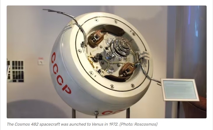 L'URLO: Cosmos 482: il misterioso rientro di una sonda sovietica dopo 53 anni