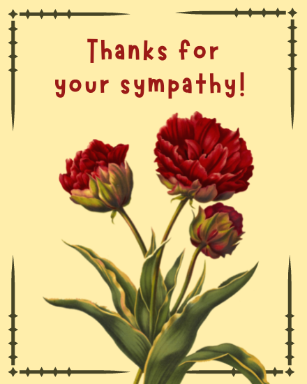 Free Sympathy Thank You Cards – Personalized eCards