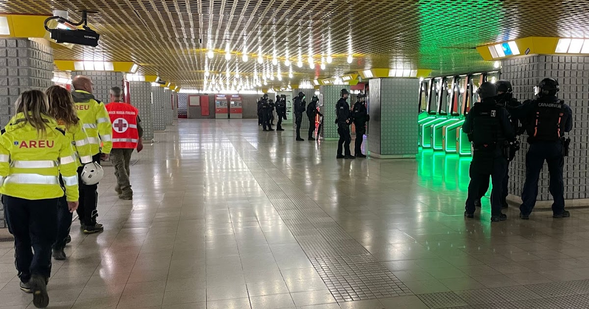 L'URLO: Milano, esercitazione in metrò, simulato un attacco terroristico