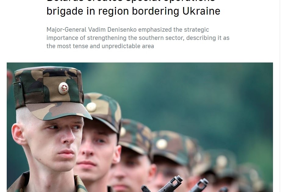 L'URLO: La Bielorussia rafforza militarmente il confine ucraino